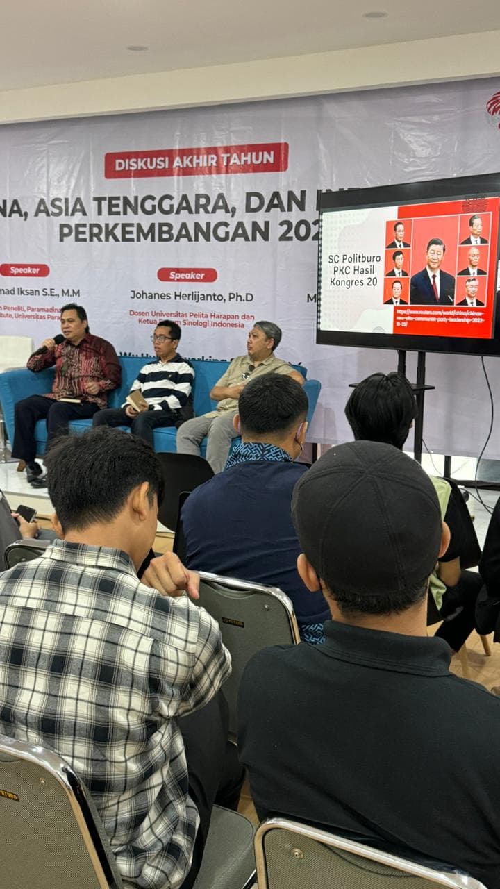 Diskusi Seminar Akhir Tahun 2023 : “China, Asia Tenggara, dan Indonesia: Perkembangan 2023”